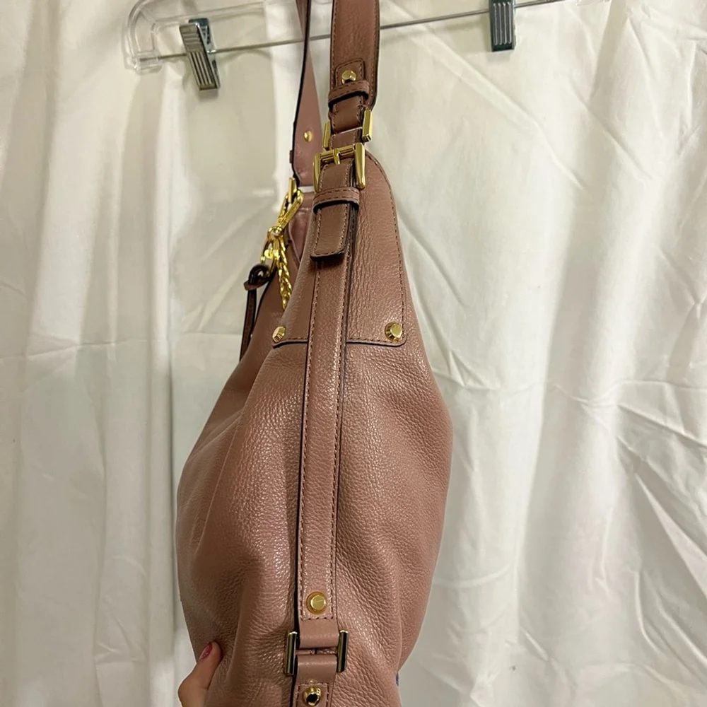 Michael Kors Brown Leather Shoulder Bag